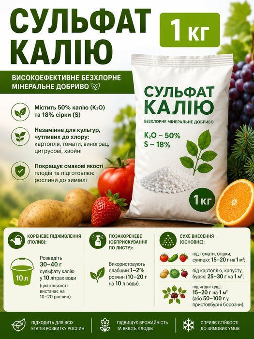 Сульфат Калію 1 кг