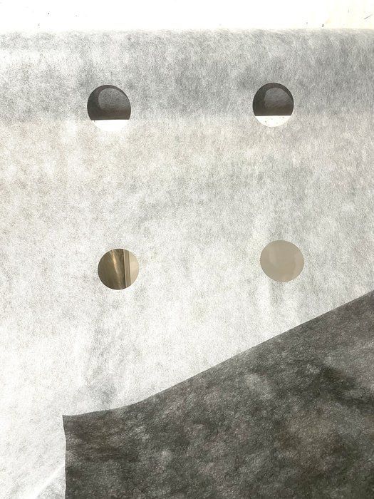 Агроволокно двошарове чорно-біле з перфорацією 2 отвори 1,07 м * 10 м 50г/м